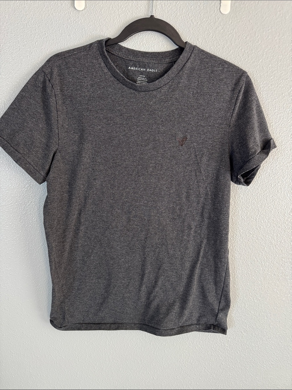 American Eagle Outfitters Men’s Short Sleeve Crew Tee — Charcoal